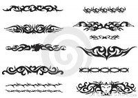 insieme tribali bracciali